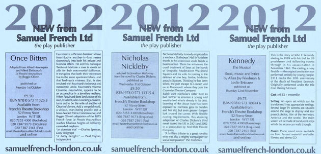 New from Samuel French